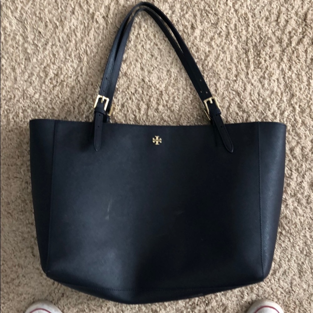 Navy blue Tory Burch tote